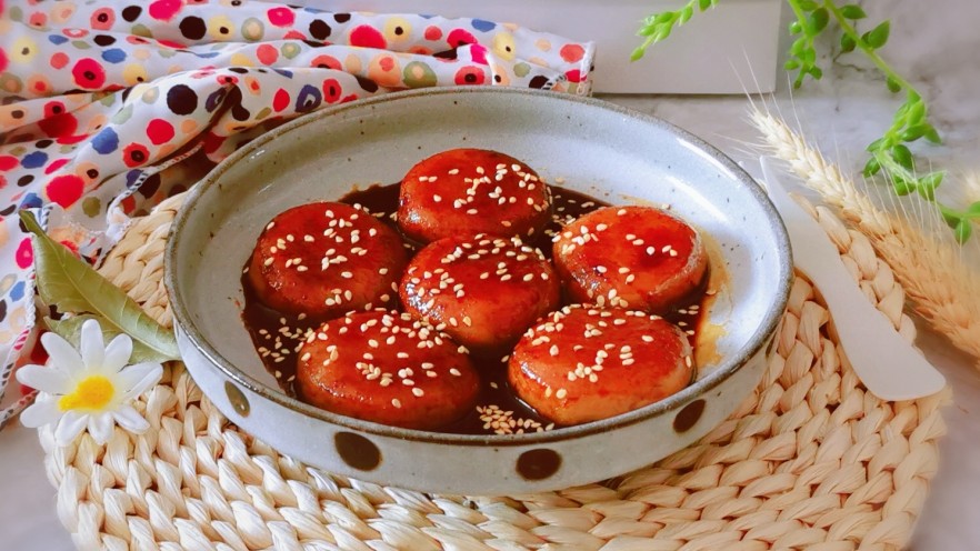 How to Make Red Bean Paste Glutinous Rice Cakes (Hong Tang Ci Ba) – Easy Homemade Recipe