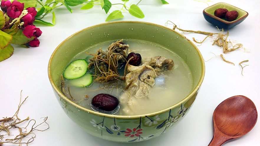 Savory Tian Qi (Sanqi) & Red Dates Pork Bone Soup Recipe | Nourishing Chinese Wellness Dish