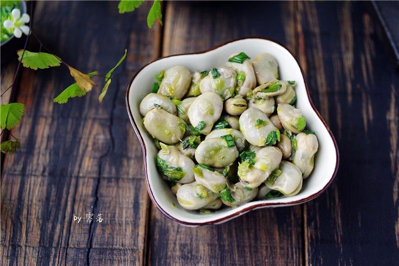 Easy Scallion-Flavored Broad Beans Recipe – No Stir-Fry, Healthy & Delicious
